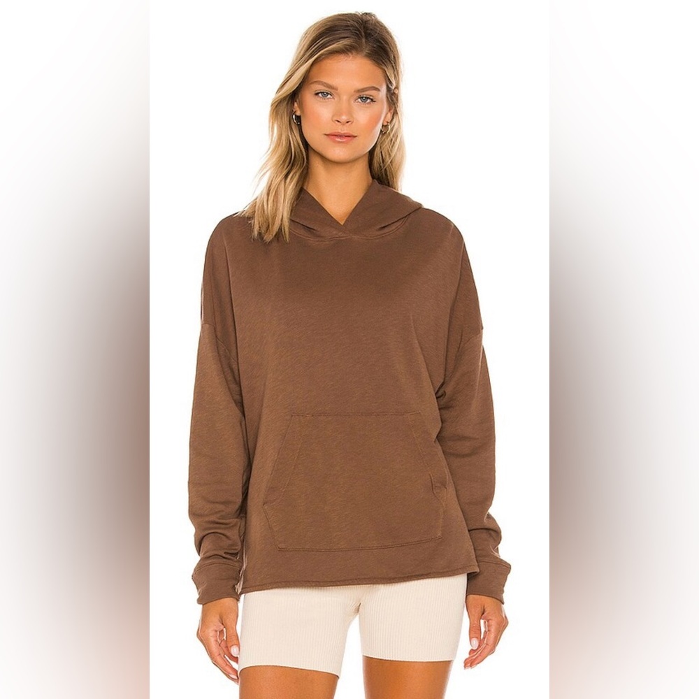 James Perse French Terry Hoodie in Malt, size 1 (XS/S)